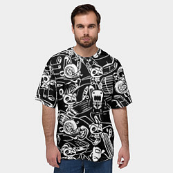 Футболка оверсайз мужская JDM Pattern, цвет: 3D-принт — фото 2