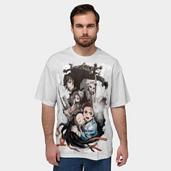 Футболка оверсайз мужская Клинок рассекающий демонов - персонажи, цвет: 3D-принт — фото 2