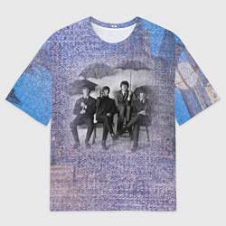 Футболка оверсайз мужская The Beatles - Liverpool - England, цвет: 3D-принт