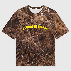 Футболка оверсайз мужская Нейронные связи мозга, цвет: 3D-принт
