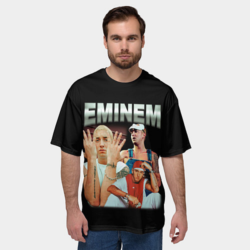 Мужская футболка оверсайз Eminem Slim Shady / 3D-принт – фото 3