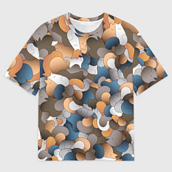 Футболка оверсайз мужская Котики это жидкость, цвет: 3D-принт