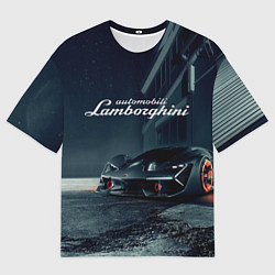 Футболка оверсайз мужская Lamborghini - power - Italy, цвет: 3D-принт