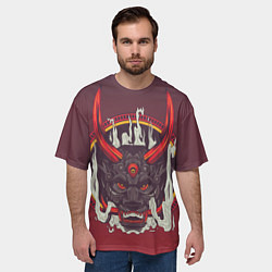Футболка оверсайз мужская Дъяволщина, цвет: 3D-принт — фото 2