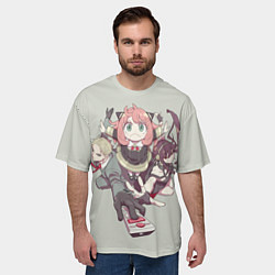 Футболка оверсайз мужская Семья шпиона вместе, цвет: 3D-принт — фото 2