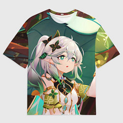 Футболка оверсайз мужская Нахида герой Genshin Impact, цвет: 3D-принт