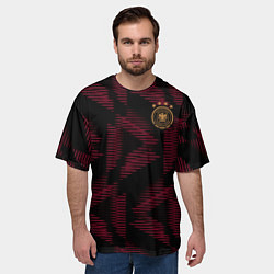 Футболка оверсайз мужская Сборная Германии ЧМ 2022 выездная, цвет: 3D-принт — фото 2