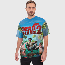 Футболка оверсайз мужская Dead island two, цвет: 3D-принт — фото 2