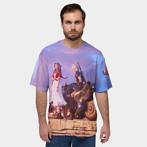 Мужская футболка оверсайз Final Fantasy VII Remake / 3D-принт – фото 3