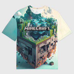 Футболка оверсайз мужская Блоки Майнкрафт, цвет: 3D-принт