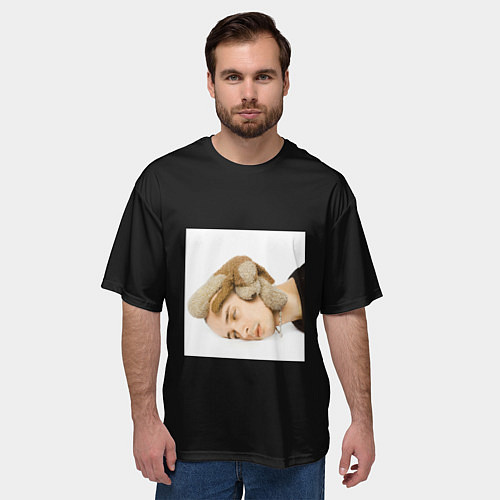 Мужская футболка оверсайз SLAVA MARLOV - Тузик / 3D-принт – фото 3