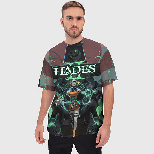 Мужская футболка оверсайз Мелиноя и Геката hades 2 / 3D-принт – фото 3