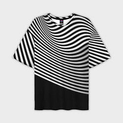 Футболка оверсайз мужская Trendy raster pattern, цвет: 3D-принт