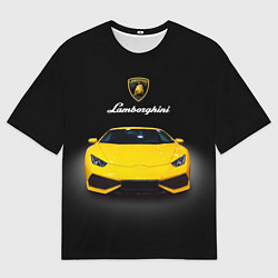 Футболка оверсайз мужская Итальянский спорткар Lamborghini Aventador, цвет: 3D-принт
