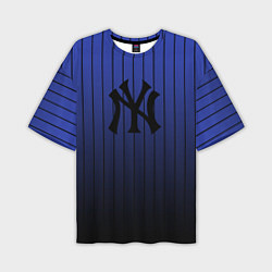 Футболка оверсайз мужская New York Yankees, цвет: 3D-принт