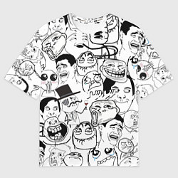 Футболка оверсайз мужская Сборник мемов, цвет: 3D-принт