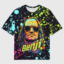 Футболка оверсайз мужская Benji, цвет: 3D-принт