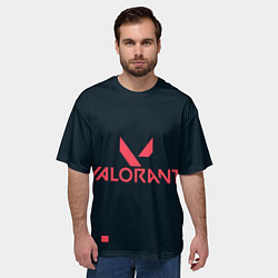 Футболка оверсайз мужская Valorant игрок, цвет: 3D-принт — фото 2