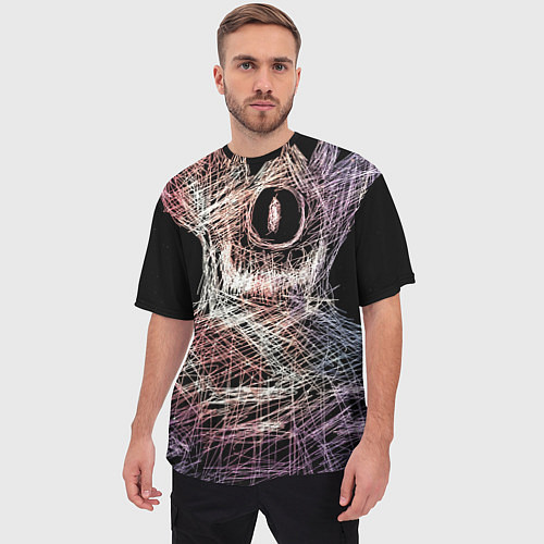 Мужская футболка оверсайз Бог Вселенной / 3D-принт – фото 3