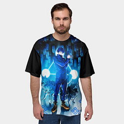 Футболка оверсайз мужская Магическая Битва Фушигуро Мегуми, цвет: 3D-принт — фото 2