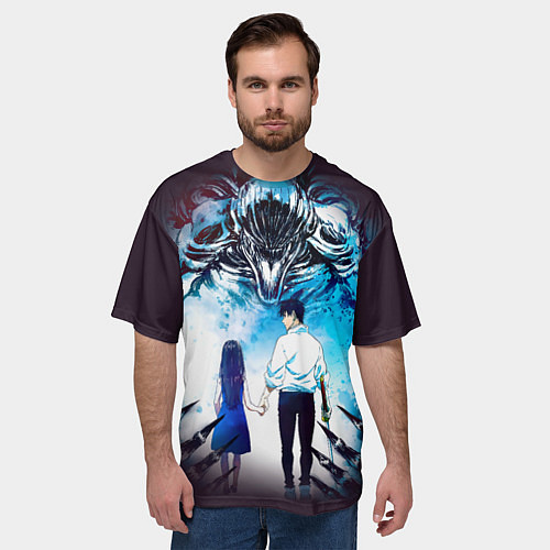 Мужская футболка оверсайз Магическая битва проклятие / 3D-принт – фото 3