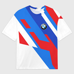 Мужская футболка оверсайз BMW m colors