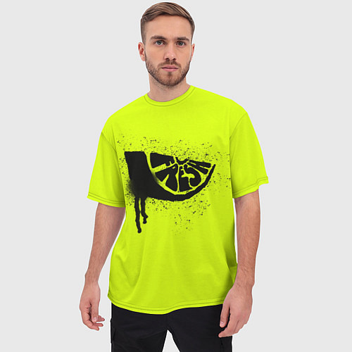 Мужская футболка оверсайз Fresh lime / 3D-принт – фото 3