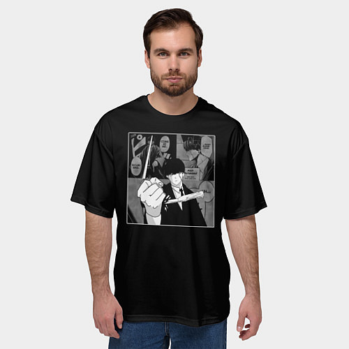 Мужская футболка оверсайз Мэш ломает волшебную палочку / 3D-принт – фото 3