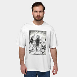 Футболка оверсайз мужская Габимару скан манги, цвет: 3D-принт — фото 2