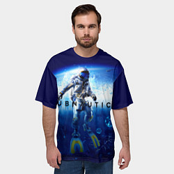 Футболка оверсайз мужская Subnautica аквалангист, цвет: 3D-принт — фото 2