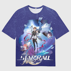 Футболка оверсайз мужская Вельт Хонкай Стар Рейл, цвет: 3D-принт