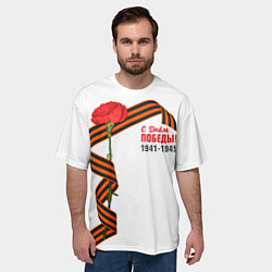 Футболка оверсайз мужская С Днём Победы!, цвет: 3D-принт — фото 2