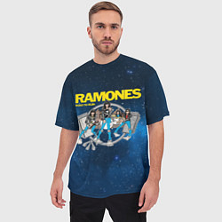 Футболка оверсайз мужская Ramones Road to ruin, цвет: 3D-принт — фото 2