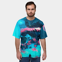 Футболка оверсайз мужская Ghost of Tsushima dragon, цвет: 3D-принт — фото 2