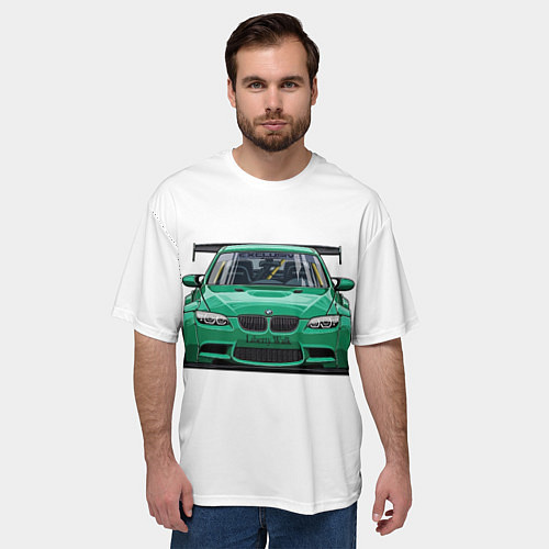 Мужская футболка оверсайз BMW Liberty Walk / 3D-принт – фото 3