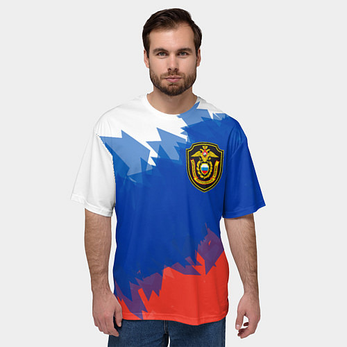 Мужская футболка оверсайз Граница / 3D-принт – фото 3