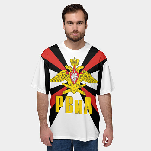 Мужская футболка оверсайз РВиА / 3D-принт – фото 3