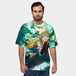 Футболка оверсайз мужская Геншин Импакт: Кирара, цвет: 3D-принт — фото 2