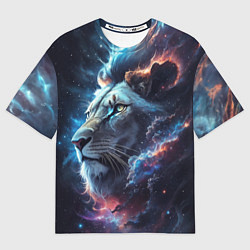 Футболка оверсайз мужская Galactic lion, цвет: 3D-принт