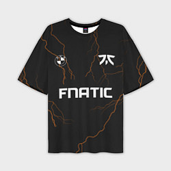 Футболка оверсайз мужская Форма Fnatic молнии, цвет: 3D-принт