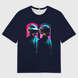 Мужская футболка оверсайз Daft Punk - One more time