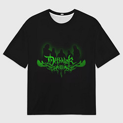 Футболка оверсайз мужская Metalocalypse Dethklok green, цвет: 3D-принт