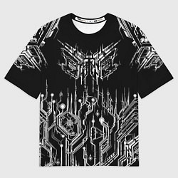 Футболка оверсайз мужская Киберпанк-модерн, цвет: 3D-принт