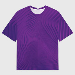 Футболка оверсайз мужская Фантазия в фиолетовом, цвет: 3D-принт
