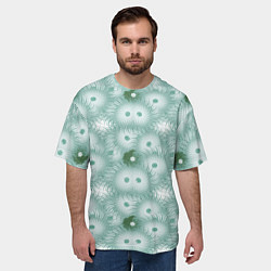 Футболка оверсайз мужская Астра - поле цветов, цвет: 3D-принт — фото 2