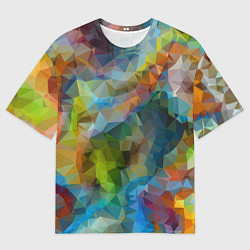 Футболка оверсайз мужская Color pattern, цвет: 3D-принт