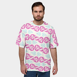 Футболка оверсайз мужская Violet fire, цвет: 3D-принт — фото 2