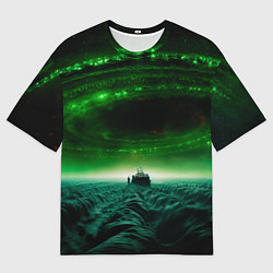 Футболка оверсайз мужская Космический шторм, цвет: 3D-принт