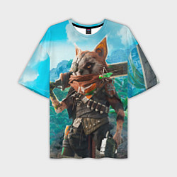 Футболка оверсайз мужская Biomutant, цвет: 3D-принт