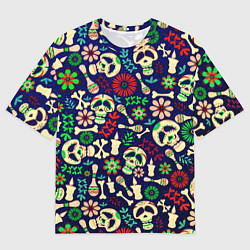 Мужская футболка оверсайз Мексиканский карнавал - Carnaval Mexicano